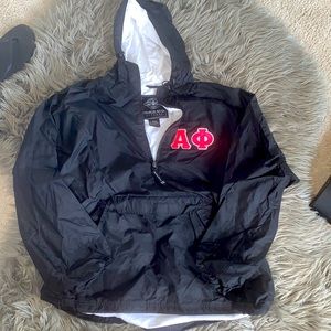 Charles River Apparel black windbreaker